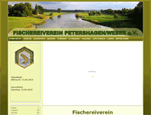 Tablet Screenshot of fischereiverein-petershagen.de